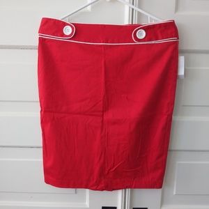 NWT Charlotte Russe red pencil skirt size medium